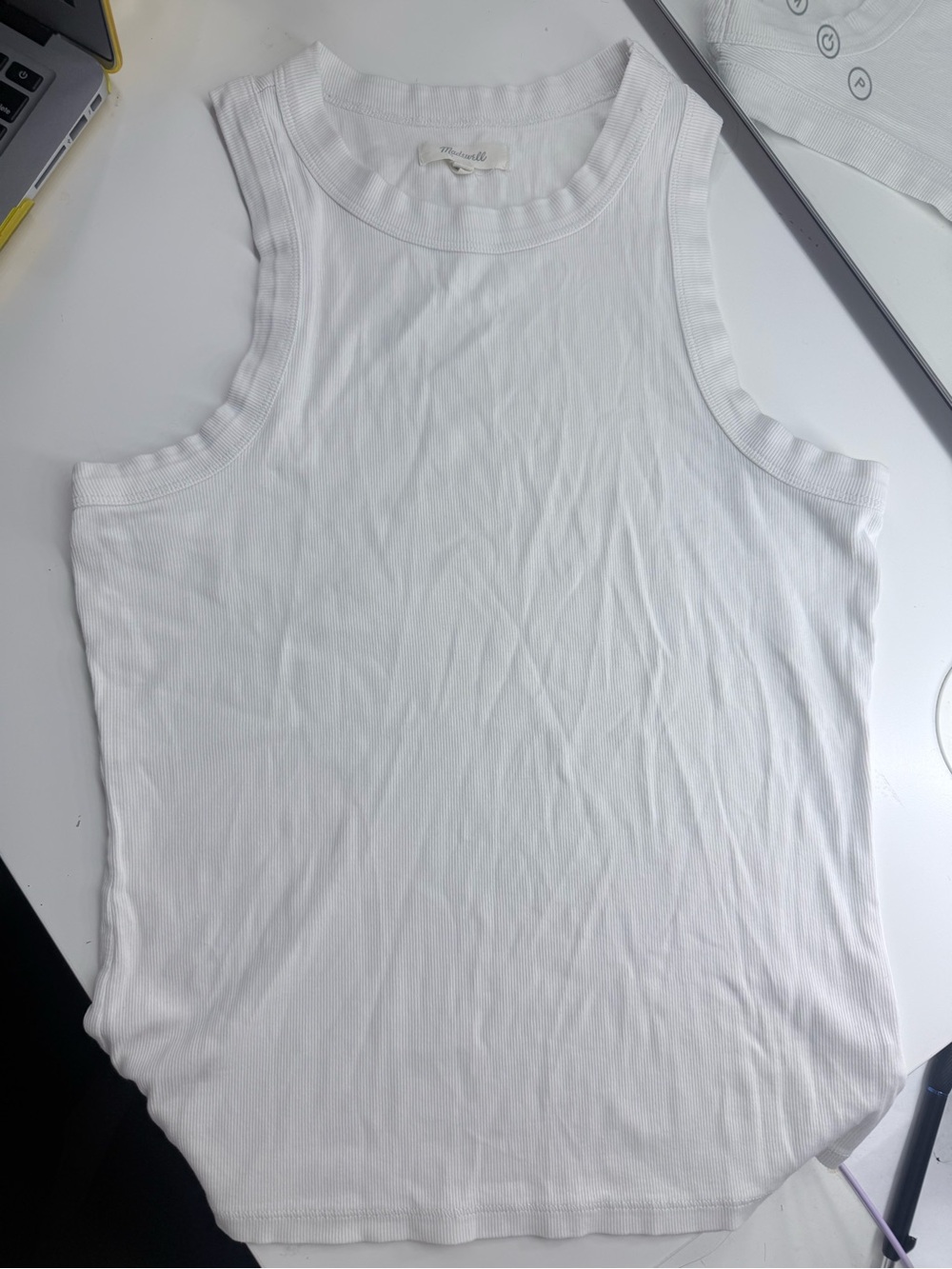 Madewell white tank in great condition size M